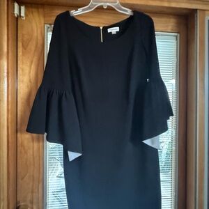 Calvin Klein Black Bell Sleeve Dress